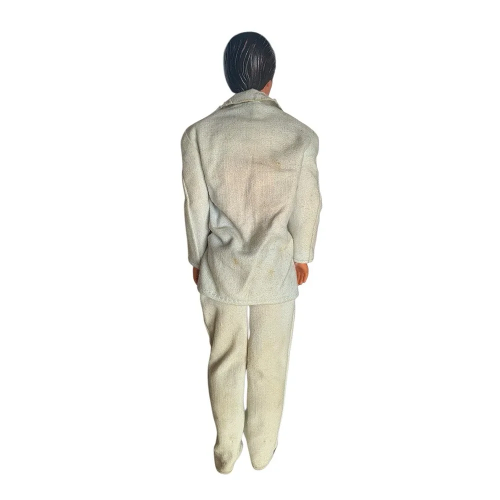 Vintage 1968 Ken Barbie Doll Molded Brown Hair Bendable 3Click Leg Hong Kong D47